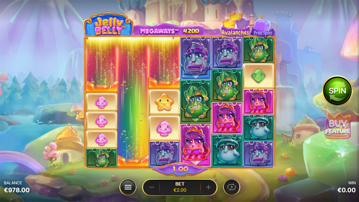 Jelly Belly Megaways slot by Netent, wild win